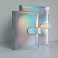 Neuerscheinung Hochwertiges Umweltfreundliches Leichtgewichtiges Wasserdichtes Holografisches Glitzer-Luxus Erweiterbare Brieftasche Hardcover-Notizbuch 2024