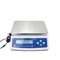 Balance électronique de précision 30 kg 1 g, balance numérique avec plateau en acier inoxydable 255*190 mm