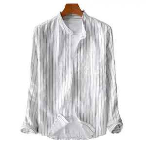 RNSHANGERプラスサイズ4XL5XLコットンラインシャツメンズカジュアルマルチカラーストライプ長袖シャツマンファッション快適なシャツ