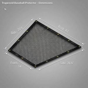 Bâche de protection pour terrain de baseball en PVC haute densité 8oz, résistante à l'eau, pour entraînement au frappeur, directement de l'usine - Product Image 4