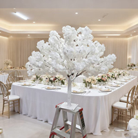 Arbre à fleurs de cerisier artificiel décoratif BL-AT01 en soie, avec éclairage LED pour extérieur