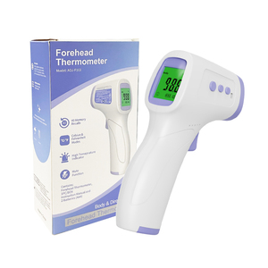 Thermomètre frontal infrarouge <span class=keywords><strong>sans</strong></span> <span class=keywords><strong>contact</strong></span> OEM AOJ Medical AOJ-F103 pour bébé et adulte, écran LCD, précision 0,1°C, alimentation électrique - Product Image 1