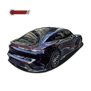 Kit carrosserie de haute qualité en fibre de carbone sèche, style MSY, pour Porsche Taycan Turbo, comprenant un aileron avant et arrière. - Product Image 2