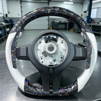Volant en fibre de carbone forgé pour BMW F10 F20 F30 E90 E91 E92 E93 E70 E89 F31 F32 F33 F34 F36, volant LED pour voiture