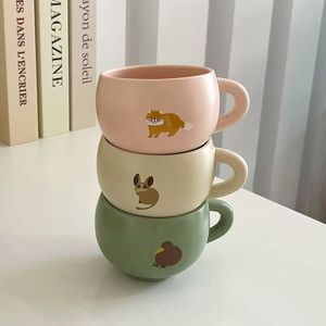 High Quality Good Price Stackable Eco-friendly Dishwasher & Microwave Safe Custom Animal Fox Design Ceramic Mug in Bulk OEM - Product Image 1