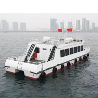 Catamaran de luxe en acier personnalisable de 62 pieds, ferry pour 40 passagers avec moteur interne pour les opérations de tourisme et de visites touristiques