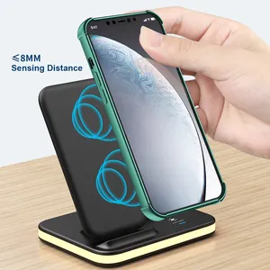 2024 New Arrival Innovative Design Multifunction 4 In 1 Wireless Charging Dock 15W Fast Charge With Breastfeeding Light