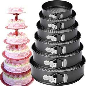 Non Stick Carbon Steel Cake Baking Pans Square Springform <b>Bake</b> Pan <b>Set</b> - Product Image 1