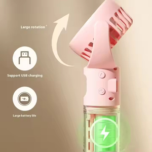 <span class=keywords><strong>Ventilador</strong></span> de Mano Recargable USB, Mini <span class=keywords><strong>Ventilador</strong></span> de Oficina con 4 Velocidades, Nano <span class=keywords><strong>Pulverizador</strong></span>, Enfriador de <span class=keywords><strong>Agua</strong></span> para Uso en Exteriores, Venta al Por Mayor de Fábrica - Product Image 4