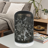 Diffuseur d'arômes électrique en fer noir pour huiles essentielles, pulvérisation automatique de parfum, pour hôtel et maison