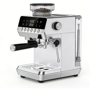 Machine à café automatique avec moulin intégré - Machine à expresso semi-automatique professionnelle en acier inoxydable - Product Image 6