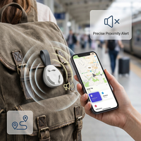 Traceur GPS AirTags mini rechargeable, étanche, petit format, micro-puce personnalisée, carte Mili, lot de 4, format carte de crédit