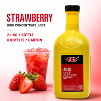 Jus liquide concentré 19 saveurs 8X 2,1kgx8/Carton Base de boisson polyvalente pour cafés, hôtels et salons de thé HEFS Brand