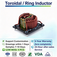 Bobine d'inductance toroïdale à prix compétitif, bobine d'inductance annulaire, fil de cuivre enroulé de 7 à 52 tours pour carte d'amplificateur audio, échantillon disponible