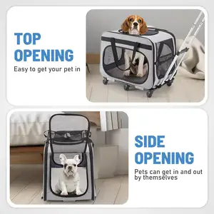 Airline Approved High Quality Small Medium Cat Carrier Portable Oxford Puppy Pet Backpack Soft Pet Travel Carrier