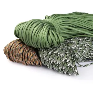 Paracorde d'extérieur 550 4mm 100 mètres 328 pieds DIY tissage extérieur couleurs personnalisables sept brins parachute 7 core paracord