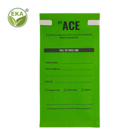 Sachets personnalisés imprimés avec fermeture à lien métallique et soufflet latéral pour échantillons de sol, pochettes d'emballage en papier à fond plat et inscriptibles