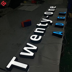 Personalizado a prueba de agua LED iluminado al aire libre tienda de luz 3D letras de canal <span class=keywords><strong>canta</strong></span> escaparate al aire libre Frontlit LED signos para negocios - Product Image 1