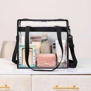 กระเป๋าเป้สะพายหลังแบบมีซิปปิด PVC ใส กันน้ำ กระเป๋าสะพายข้าง กระเป๋าใส่เครื่องสำอาง - Product Image 5