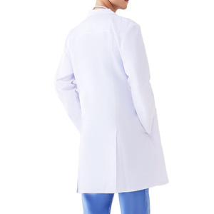 Bata de Laboratorio Blanca de Poliéster y Algodón para Hombre, Uniforme de Farmacéutico Bordado con Bata de Consulta para Uso Hospitalario - Product Image 4