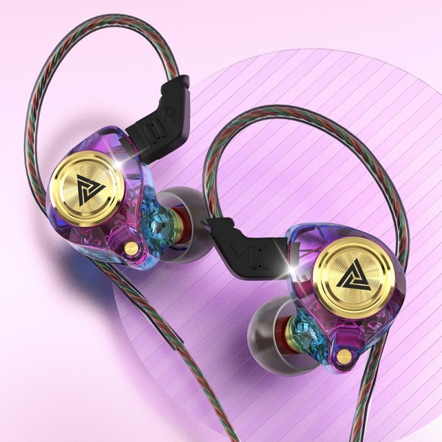 QKZ AK3 FiLe HiFi Music Monitor Bass Noise Reduction Wired Headphones Game Computer Sports Headphones Mic 3.5MM Earplugs IPX5