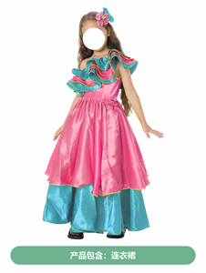 Cinco De Mayo vestido brasileño tradicional puesta en escena disfraz de Halloween carnaval niñas vestido español <span class=keywords><strong>Brasil</strong></span> traje de baile - Product Image 3