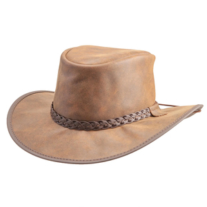 High Performance Custom Made Leather <b>Hats</b> Latest Design Casual Outdoor Style Customizable Adjustable Fit Leather <b>Hats</b> for Unisex - Product Image 5