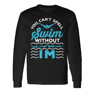 Camiseta de manga larga para nadador, diseño sin estampado, para natación. - Product Image 2