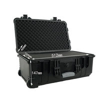 DPC112 ip68 etui de protection rigide caméra bagages avec chariot