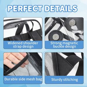 Fashionable Graffiti Pattern Book Bag <b>Big</b> Capacity PVC Transparent Travel <b>Backpack</b> Trend Clear Student <b>Backpack</b> - Product Image 5