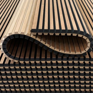 Panneau mural acoustique au design géométrique moderne, lambris en bois naturel, vente chaude, insonorisation intérieure, villa, <span class=keywords><strong>mur</strong></span> absorbant le son - Product Image 1