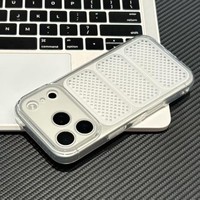 Coque de téléphone en silicone souple et mince avec dissipation thermique et mailles perforées pour iPhone 18 17 16 15 14 13 12 Pro Max 16 Plus – Housse mate rafraîchissante
