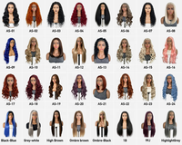 Wig Rambut Lurus Alami Hitam 13x4 Lace Front Wig Yaki Lurus Sintetis untuk Wanita Kulit Hitam Transparan Lace Natural Hairline