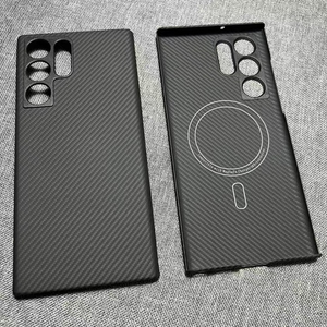 Funda de teléfono Real Pure para Kevlar Aramid para Samsung Galaxy S25 Plus, funda protectora magnética tejida de <span class=keywords><strong>fibra</strong></span> de aramida a prueba de golpes - Product Image 4
