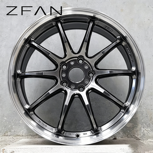 Cerchi in Lega di Alluminio Forgiati Concavi a <span class=keywords><strong>10</strong></span> Razze ZFAN Personalizzati Argento Nuovi per Golf Mk7 (Modello Z/718) - Retrofit/Aggiornamento - Product Image 2