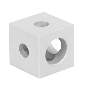 Cube Nut 10mm Metric CNC Machined Natural Finish Square Shape General Industry Use - Product Image 1