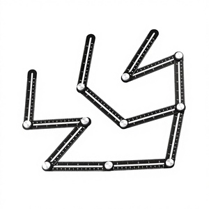 Ultimate Template <b>Tool</b> Twelve Slide Ruler Multi-Angle <b>Measuring</b> Universal Aluminum Alloy Multi-Function Hand <b>Tool</b> OEM ODM DIY - Product Image 3