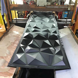 Carreaux de <span class=keywords><strong>plafond</strong></span> en plastique PVC coloré panneau de <span class=keywords><strong>papier</strong></span> peint 3d panneau de décoration murale durable - Product Image 4