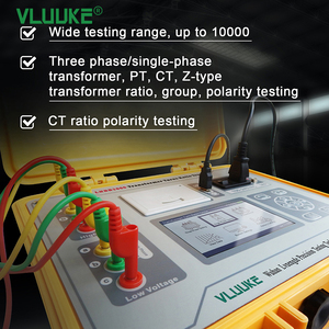 VLUUKE LNBB2000 Testador de Relação de Transformadores Totalmente Automático Detector de Grupo de Transformadores com Tela LCD Testador de Relação HV PT - Product Image 5