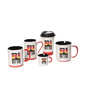 Ensemble de tasses en céramique Rome avec motif Colisée, tasses à café, soucoupes et assiette, souvenir de voyage, cadeau - Product Image 5