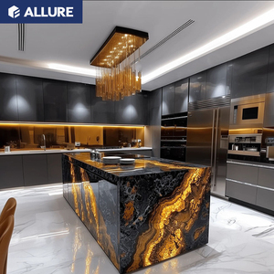 Mueble de Cocina Moderno Allure, Gabinete de Pared, Lacado, Melamina, PVC, Madera Contrachapada, Isla de Almacenamiento con Luz - Product Image 3
