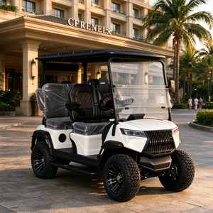 Carrito de Golf Eléctrico de 4 Pasajeros con Asiento Trasero, Batería de Litio, Parabrisas - Product Image 1