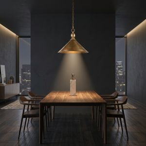 Elegant Brass Antique 30cm Shade Pendant <b>Light</b> Modern Hanging <b>LED</b> Dimmable High CRI 80 Custom Color Easy Installation Dining - Product Image 5