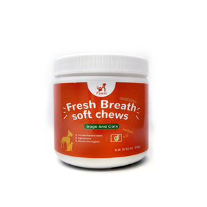 Pet Gut Health refresca el aliento Suplemento alimenticio para mascotas natural personalizado Golosinas para perros Proveedores de bocadillos Refresca el aliento Masticables suaves - Product Image 1