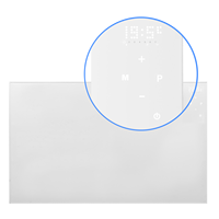 Termostato inteligente con pantalla digital de 4 dígitos, moderno y delgado, C072D, 720 W, 7 días x 24 horas, programas personalizados, calentadores de panel infrarrojo