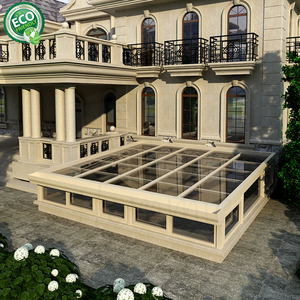 Pabellón de Jardín con Techo de Vidrio y Aluminio, Terraza Exterior de 3x4 con Puerta Corredera de Vidrio - Product Image 5