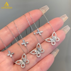 American 18K Gold Fine Jewelry Sets <strong>Diamond</strong> <strong>Tester</strong> Pass <strong>Moissanite</strong> Pendants &amp; Charms Fashion Jewelry - Product Image 3