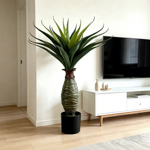 Objetos Decorativos Más Vendidos, Planta Artificial de Agave con Tronco Ovalado, Planta Artificial Verde, Bonsái, Decoraciones para Bodas y Fiestas - Product Image 4