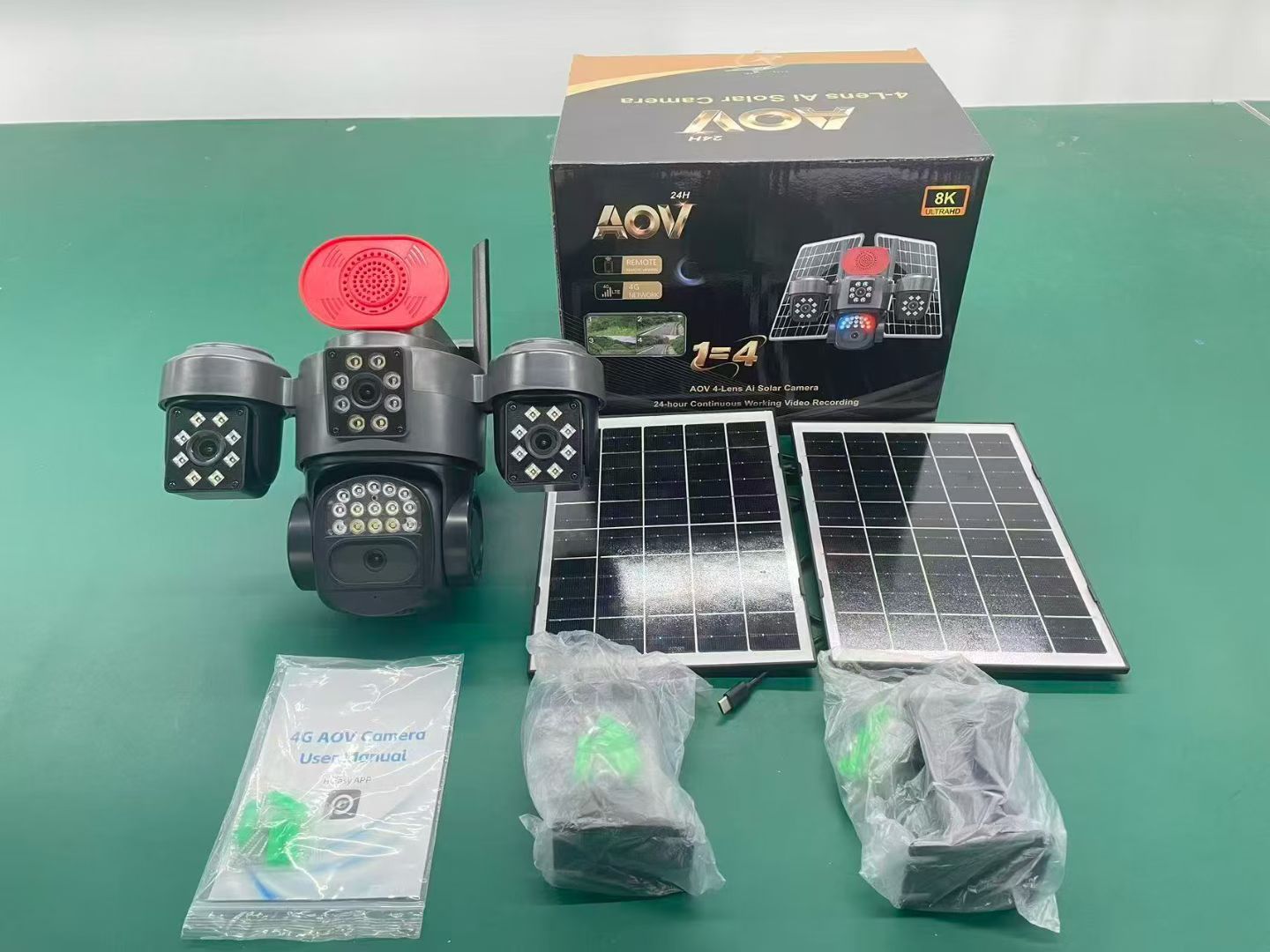 S11 <strong>Solar</strong> <strong>Camera</strong> - Hi Easy AOV <strong>Solar</strong> <strong>Camera</strong> with 4 Lenses, 4G European Version, High-definition Night Vision