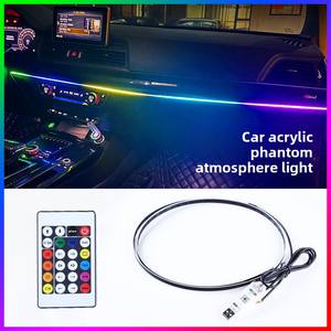 ไฟสร้างบรรยากาศใยแก้วนำแสงสีสันสดใสแบบติดตั้งในรถควบคุมด้วยแอปควบคุมเสียงจังหวะดนตรีไฟตกแต่ง - Product Image 5